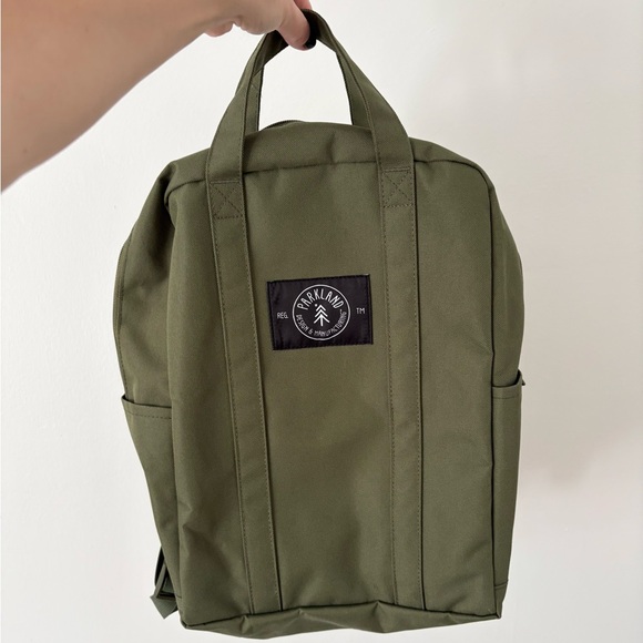 Parkland NEW Remy Backpack in Army Green Sustainable Material - Picture 5 of 10